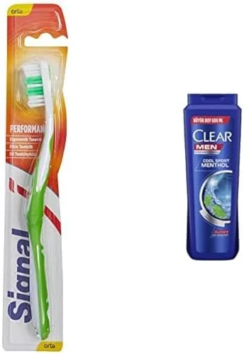 Signal Fırçası, 14,5 Gr Clear Men Erkek Şampuan Cool Menthol Kepeğe Karşı Etkili 600 Ml ürün görseli 1