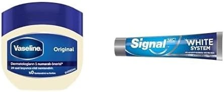 Vaseline Nemlendirici Jel 100 Ml Signal White System Macunu 2 Haftada Daha Beyaz Dişler 75 Ml ürün görseli 1