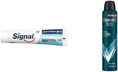 Signal Macunu Üçlü Koruma, 120 Ml Men Erkek Sprey Deodorant Xtra Cool 72 Saat Kesintisiz Üstün Koruma 200 Ml ürün görseli 1