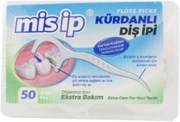Mis İp Kürdanlı İpi 50 Adet ürün görseli 1