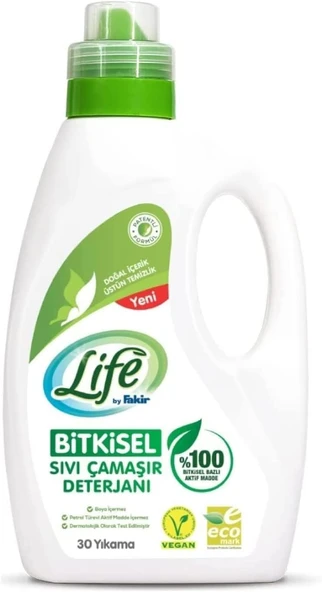 Life By Fakir%100 Bitkisel Bazlı Vegan Sıvı Çamaşır Deterjanı 1500 Ml ürün görseli 1