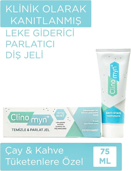 Clinomyn Fresh Temizleme Parlatma Jel Macunu, 75 Ml ürün görseli 1