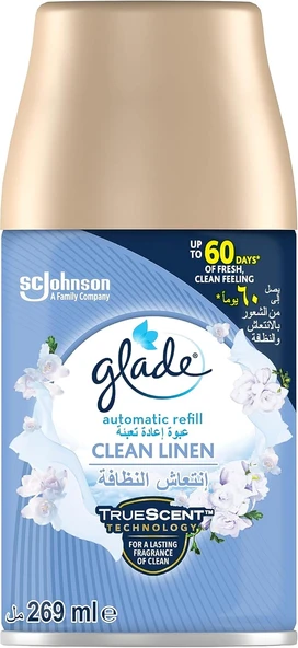 Glade Temiz Çarşaf Ferahlığı Yedek Otomatik Sprey 60 Gün Etkili (1 X 269 Ml) ürün görseli 1