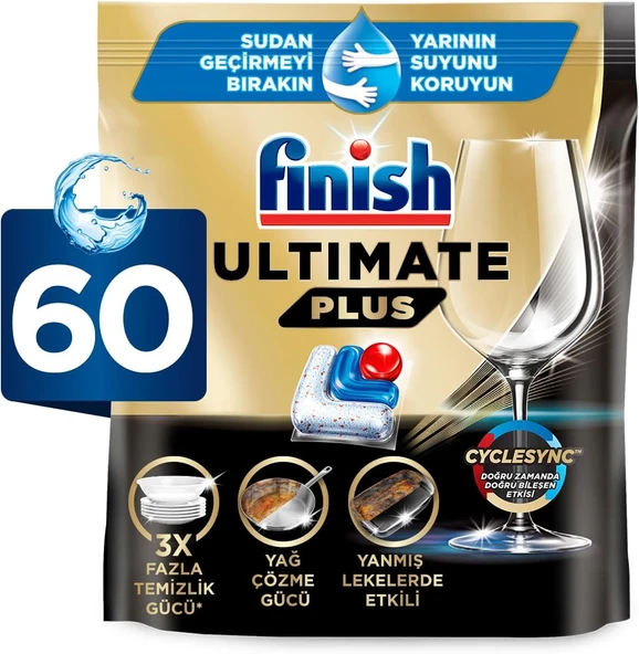 Ultimate 60 Kapsül Bulaşık Makinesi Deterjanı Tableti (1 X 60 Kapsül) ürün görseli 1
