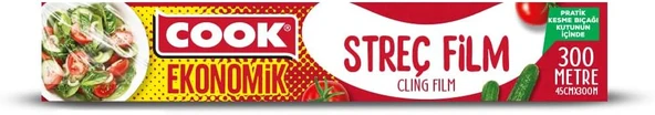 Cook Edt Pe Streç Film, Sarı, 45 Cm X 300 M, 8 Micron ürün görseli 1