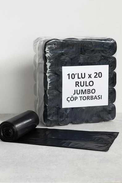 10'Lu X 20 Paket Poşeti 75X90 Endüstriyel Battal Torbası ürün görseli 1