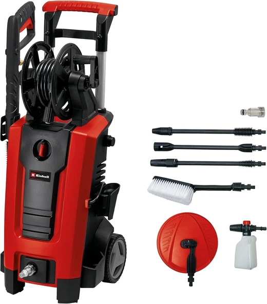 Yüksek Basınçlı Yıkama Makinesi Te-Hp 140 (1.900 W, Maks. 140 Bar, Modüler Hızlı Bağlantı Sistemi, Yüksek Basınç Hortumu, Tabanca, Lans, Çeşitli Nozullar, Fırça, Sprey Kabı Dahil) - 4140760 ürün görseli 1