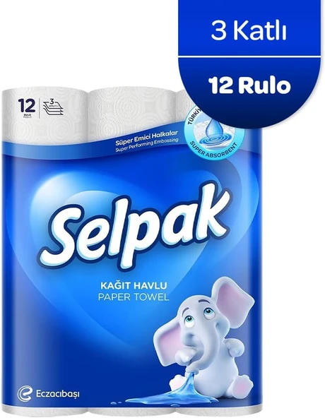 Selpak Kağıt Havlu 12'Li ürün görseli 1
