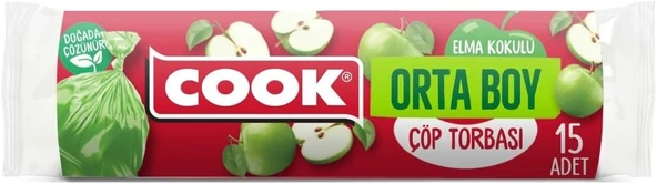 Cook Kokulu Torbası, Orta Boy (Elma) 55 X 60 Cm (15 Adet/Rulo) ürün görseli 1
