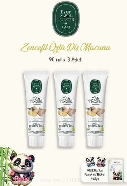 3 Adet Macunu Zencefil Özlü 90 Ml 60'Lı Pamuk Rosie ürün görseli 1