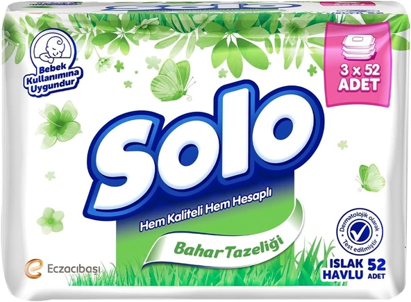 Solo Islak Havlu 3*52 Yaprak ürün görseli 1