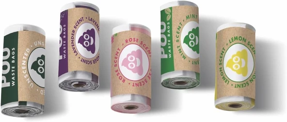 M-Pets Poo Dışkı Poşeti 15 Yaprak Naturel 30'Lu Paket ürün görseli 1