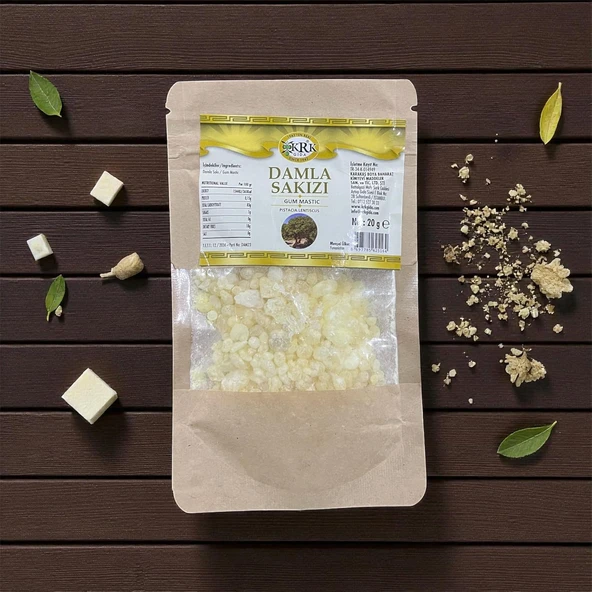 Krk Gıda Doğal Damla Sakızı 20G – Saf Sakız Reçinesi | Geleneksel Lezzet, Tatlı Kahveler İçin Mükemmel Aroma | Katkısız & Yüksek Kalite Gum Mastic ürün görseli 1