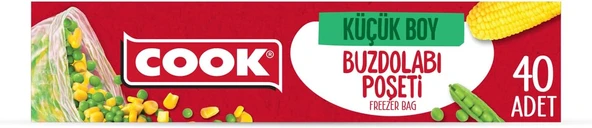 Cook Buzdolabı Poşeti, 20 X 30 Cm, 40 Yaprak, Şeffaf ürün görseli 1