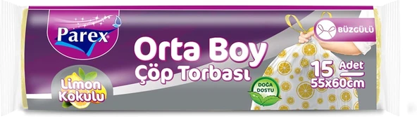 Parex Büzgülü Torbası Limon Kokulu Orta Boy ürün görseli 1