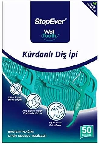 Stopever Nane Ferahliğ Kürdanlı İpi (50 Adet) Fresh Gliss Kürdanlı İpi Seti ürün görseli 1