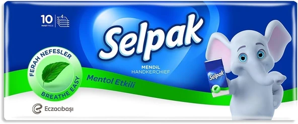 Selpak Mendil Mentollü 10'Lu ürün görseli 1