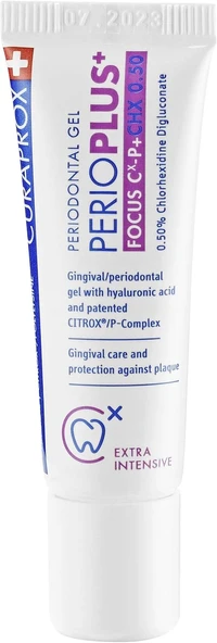 Curaprox Perio Focus Jel – Hedeflenen Eti Bakımı | Chx Hyaluronik Asit Ile Iyileşmeyi | 10 Ml Tüp ürün görseli 1