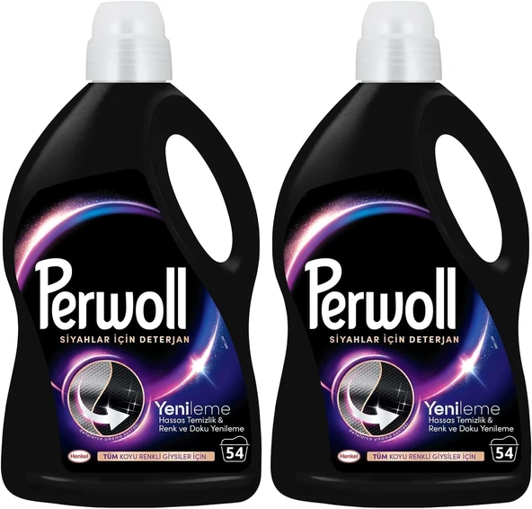 Perwoll Yenileme Siyahlar Için Sıvı Deterjan 54 Yıkama 2.97 Lt 2Li Paket ürün görseli 1
