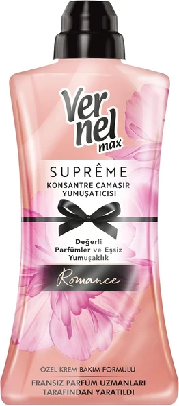 Vernel Konsantre Çamaşır Yumuşatıcısı 1200 Ml 50 Yıkama Supreme Romance ürün görseli 1