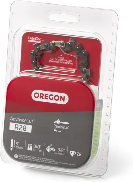 Oregon R28 Advancecut Yedek Zincir, 15,24 Cm Direkli Testereler Motorlu Testereler Için, 28 Tahrik Bağlantısı, Pitch: 3/8 Inç Düşük Profil, 0,43 Inç Ölçer ürün görseli 1