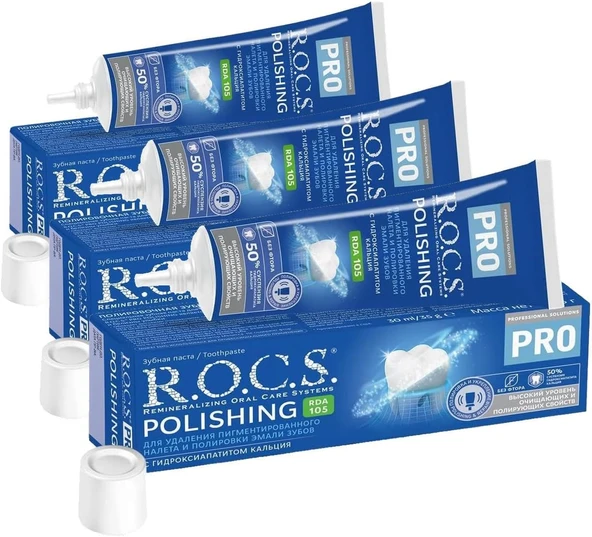 R.O.C.S. R.O.C.S - Di̇ş Parlatma Macunu (35G) (3 Paketi) ürün görseli 1