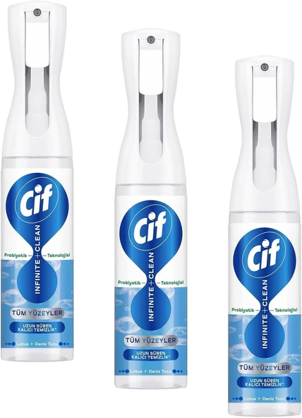 Infinite Clean Doğal Probiyotikli Anti Toz Sprey Tüm Yüzeyler İçin Lotus & Deniz Tuzu 280 Ml (3 Paketi) ürün görseli 1