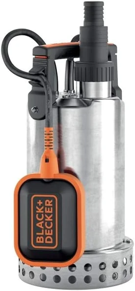 Black+Decker Bxup750Xce Tauchpumpe Für Klarwasser (750 W, Max. Förderleistung 11.000 L/H, Max. Förderhöhe 8,5 M) ürün görseli 1