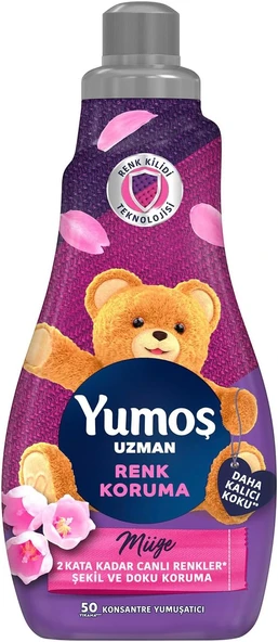 Yumoş Uzman Konsantre Çamaşır Yumuşatıcısı Renk Koruma Kalıcı Koku 1200 Ml 50 Yıkama ürün görseli 1