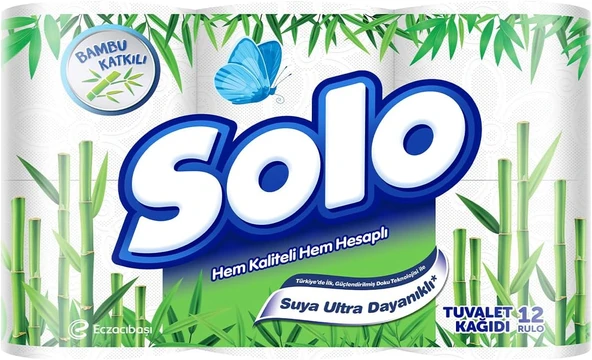 Solo Tuvalet Kağıdı Bambu Katkılı 12'Li ürün görseli 1