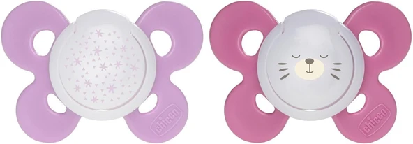 Physioforma Silikon Emzik (16-36 Ay, 2'Li), Pembe ürün görseli 1