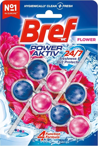 Bref Wc Power Aktiv Çiçek Kokulu 2'Li Klozet Temizleme Topları 1 X 2 Adet, Çiçek 2, İkili ürün görseli 1