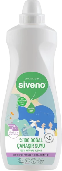 Siveno%100 Doğal Çamaşır Suyu Bitkisel Lavanta Çay Ağacı Tüm Yüzey Kumaşlarda 700 Ml ürün görseli 1