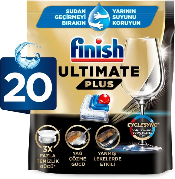 Ultimate 20 Kapsül Bulaşık Makinesi Deterjanı Tableti (1 X 20 Kapsül) ürün görseli 1