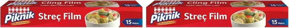 Piknik Streç Film 15 Metre 2Li Paket ürün görseli 1