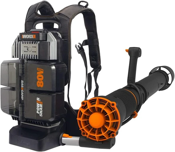 Worx Wg572E 80V 4.0Ah Li-On Profesyonel Devir Ayarlı Sırt Tipi Kömürsüz Yaprak Üfleme ürün görseli 1