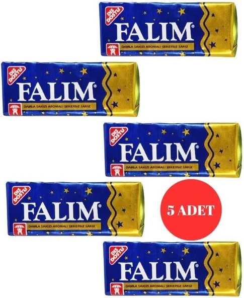 Falım Damla Sakızı Aromalı Şekersiz Sakız (5 Adet) ürün görseli 1