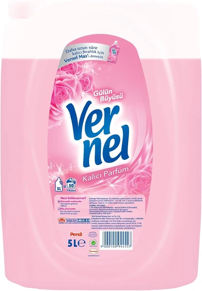 Vernel Gülün Büyüsü Çamaşır Yumuşatıcısı, 5L ürün görseli 1
