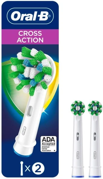 Crossaction Elektrikli Fırçası Yedek Fırça Başlıkları Dolum, 2 Ct (Ambalaj Değişebilir) ürün görseli 1