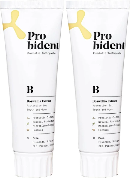 Probident Aktif Probiyotikli Florürsüz Akgünlük Özüt İlaveli Doğal Macunu 75Ml (2 Paketi) ürün görseli 1