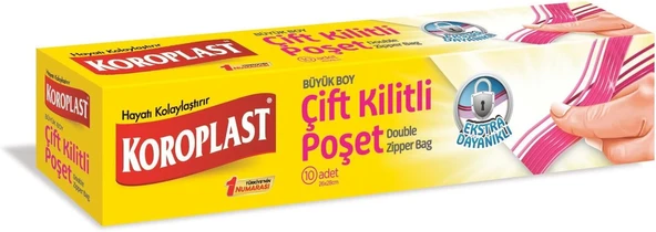 Tekrar Kullanılabilir Büyük Çift Kilitli Dondurucu Poşeti 10'Lu 24X28Cm, Sızdırmaz & Dayanıklı, Şeffaf, Bpa İçermez Dondurucu Torbası, Sebze, Balık, Çorba, Sos, Buzdolabı, Derin Dondurucu ürün görseli 1