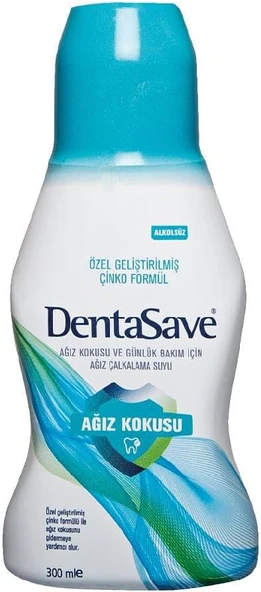 Dentasave Marka: Çinko Ağız Kokusu & Günlük Bakım Için Çalkalama Suyu 300 Ml ürün görseli 1