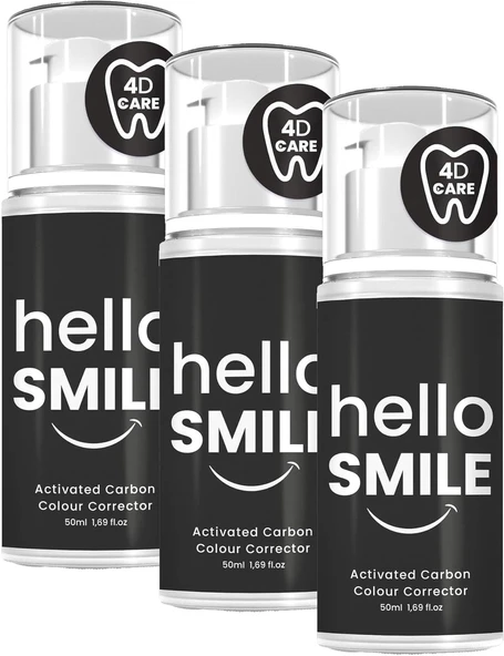 Hello Smile Aktif Karbonlu Anında Beyazlatıcı Jeli (3 Paketi) ürün görseli 1