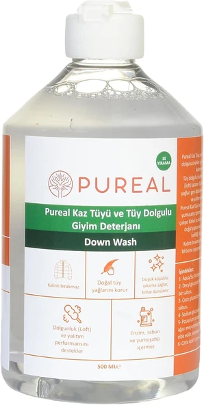Pureal Doğal Kaz Tüyü Tüy Dolgulu Giyim Deterjanı ürün görseli 1