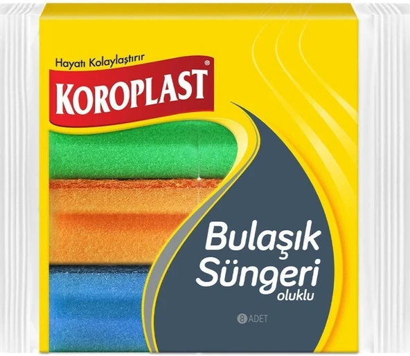 Klasik Oluklu Sünger 8'Li ürün görseli 1