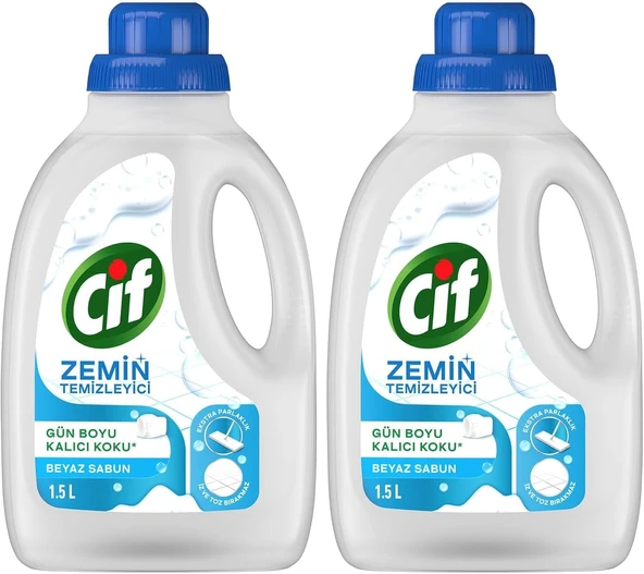 Zemin Temizleyici Beyaz Sabun 1500 Ml 2Li Paket ürün görseli 1