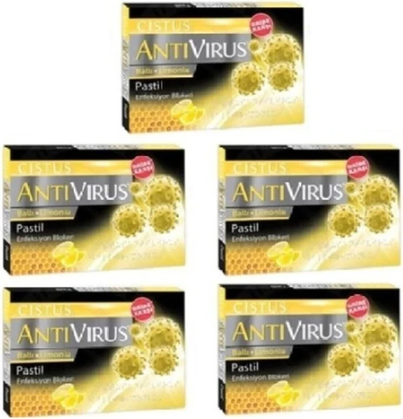 Cistus Antivirus Ballı Limonlu Pastil, 5 Kutu ürün görseli 1