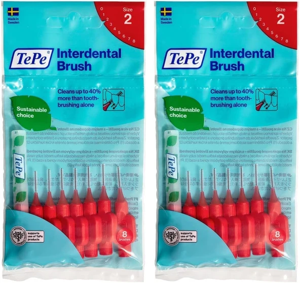 Tepe 0.5 Mm - Kirmizi Arayüz Fırçası (1 X 8 Adet) (2 Paketi) ürün görseli 1