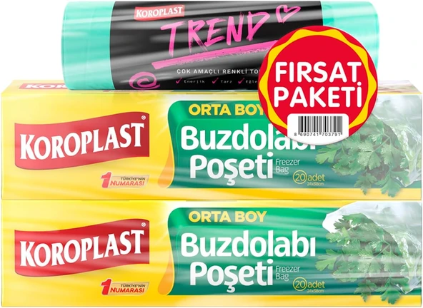Orta Boy Buzdolabı Poşeti 20'Li + Orta Boy Büzgülü Torbası 10'Lu X 1, Sızdırmaz Mutfak Buzdolabı Poşeti Gıda Saklama Torbası 10X10 Cm, Yırtılmaz Büzgülü Atık Poşeti 10X10 Cm ürün görseli 1