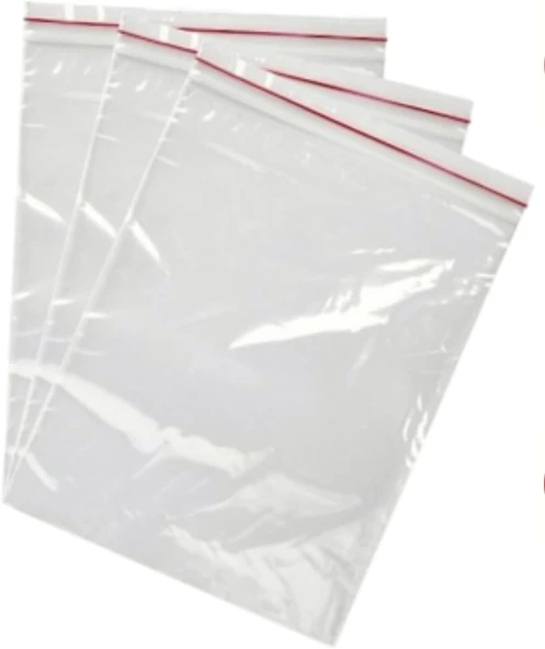 Kilitli Şeffaf Poşet Ürün Kuruyemiş Kına Buzdolabı Dondurucu Gıda Ambalaj Naylonu (100, 10X12 Cm) ürün görseli 1
